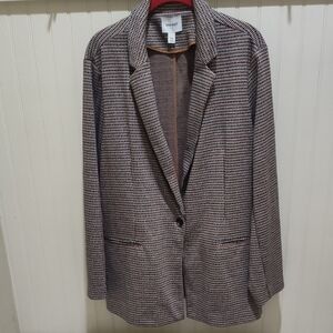 Nine West Women's Plaid Blazer